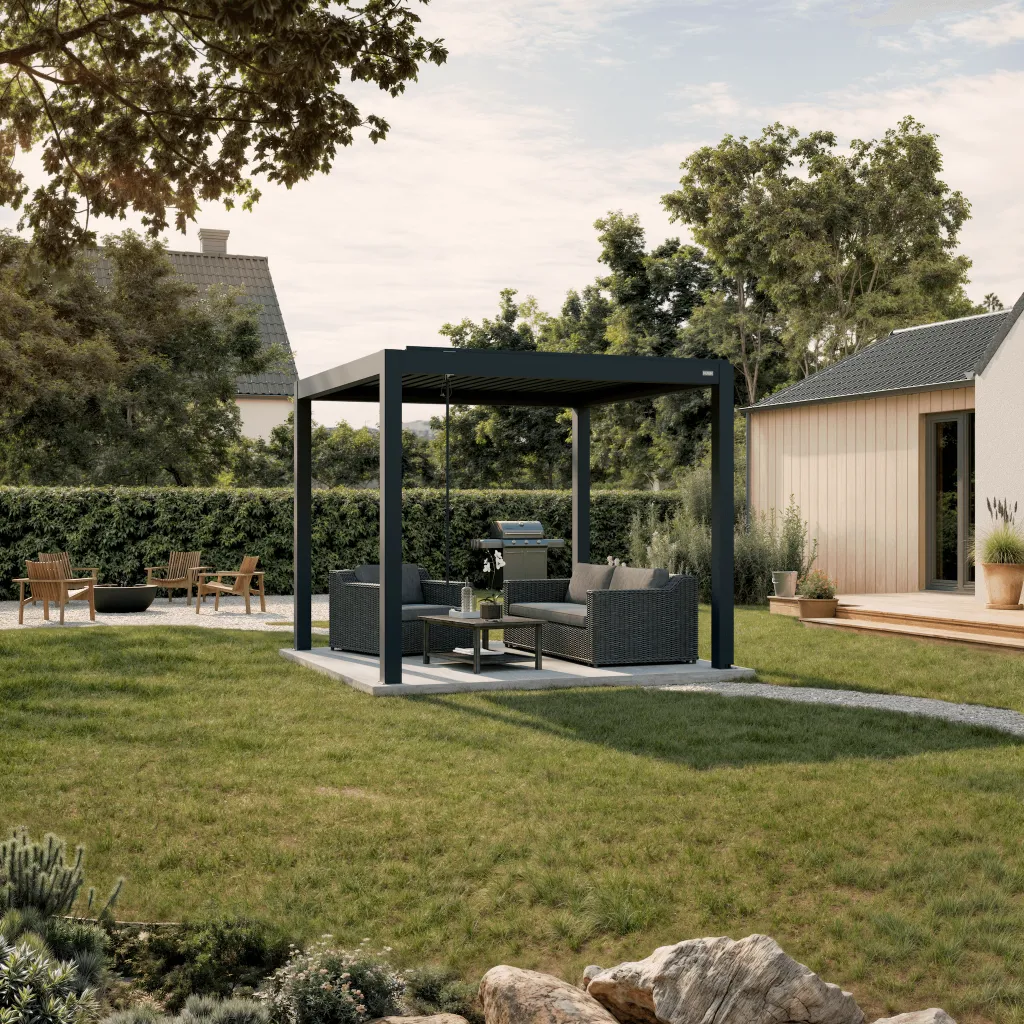 Manual Control (Crank) Aluminum Pergola Kit