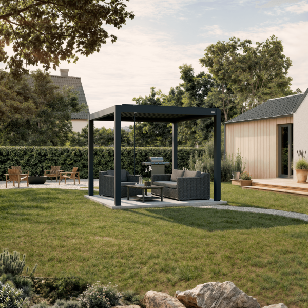 Manual Control (Crank) Aluminum Pergola Kit